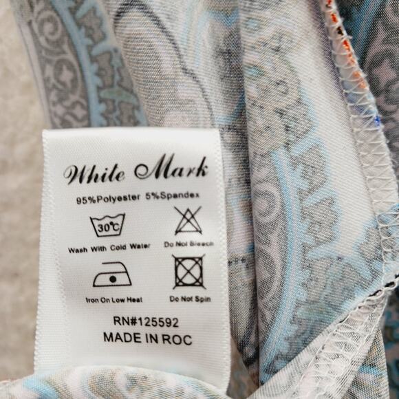 Tunic Dress Size 3XL Royal Orange Paisley Boho Festival Whimsycore Maximalist - Picture 12 of 13